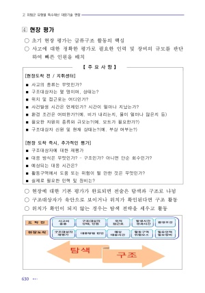 고 위험군 유형별 특수재난 대응기술 편람